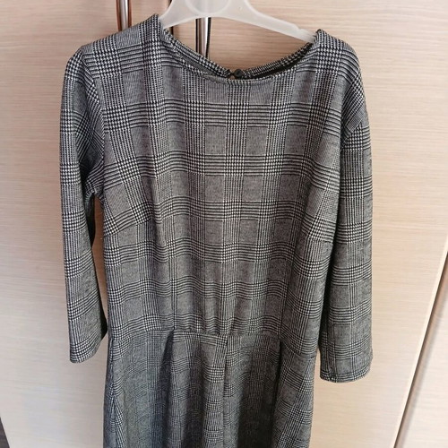 Jumpsuit Bershka with 3/4 sleeves and slim fit like new, black and gray