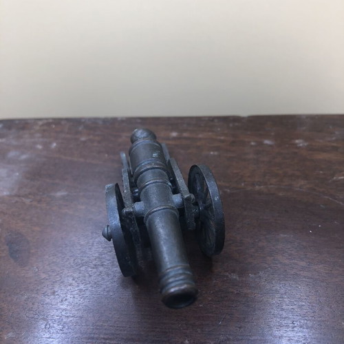 Metal miniature victory cannon used
