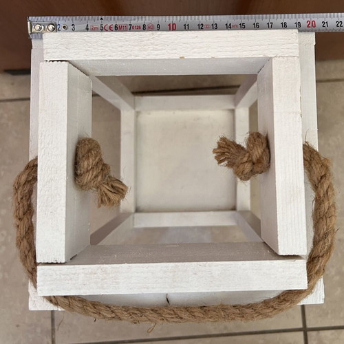 Decorative lanterns used, pack of 2, handmade, 46 cm height