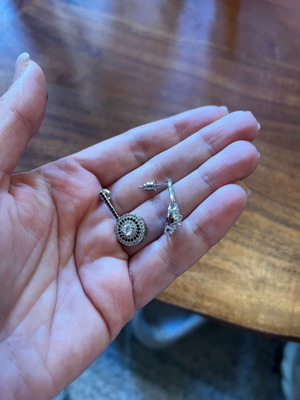 Steel earrings new