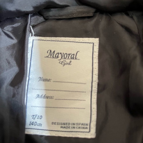 Mayoral Jacket 10 Years Black Like New