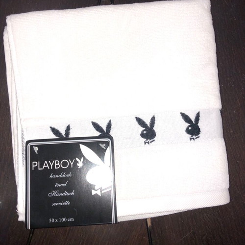 Playboy face towel new, cotton 50x100 cm