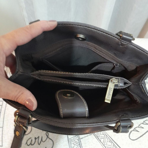 Esprit San Francisco leather shoulder bag like new, brown