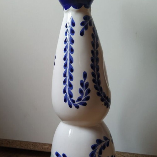 Clase Azul tequila bottle used, authentic Mexican porcelain 750ml