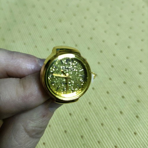 Vintage mini women's ring watch new gold color