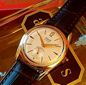 Swiss Venus Super Vintage 1955 - Ανδρικό κουρδιστό ρολόι χειρός - Gold Plated.