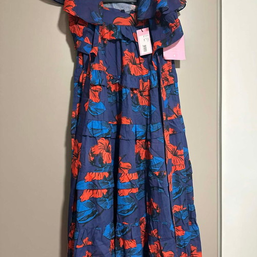 Karavan Set with skirt Miriam new, blue and red, S/M
