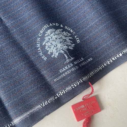 Benjamin Crosland & Sons Ltd. blue fabric for suits new
