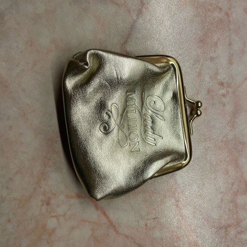Wallet new gold color without wear