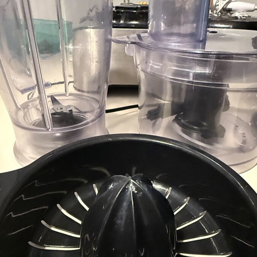 Kenwood multifunctional food processor used with stainless steel discs