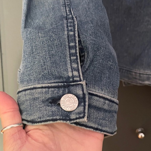 Esti jean jacket like new, size L, blue