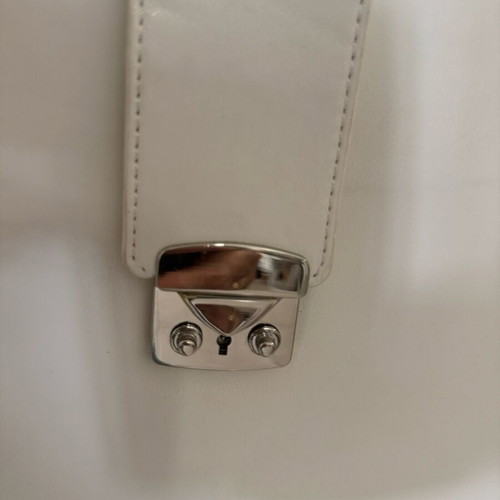 Large leatherette toiletry bag with mirror used