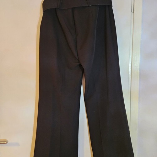Fabric pants with belt BSB like new, black, size XXXL