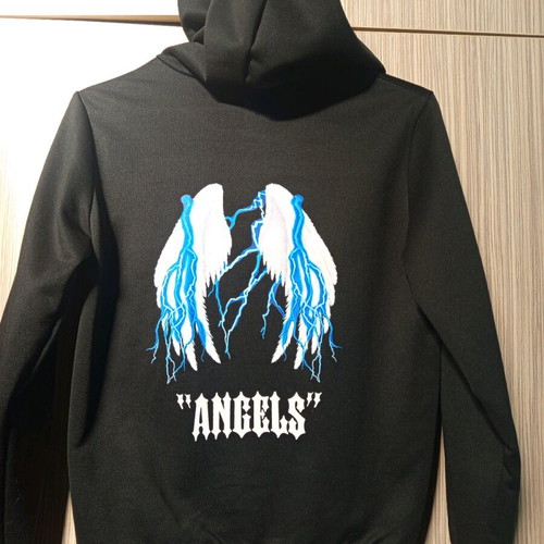 Boys' hoodie like new, size 134 cm, black