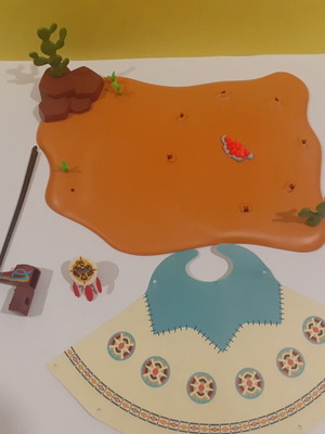 Playmobil Indian base and tent set 4012