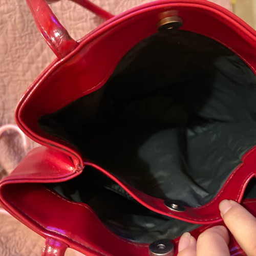 Women's shoulder bag used, red