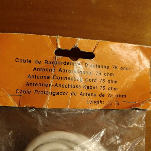 Antenna cable 5m new in original packaging