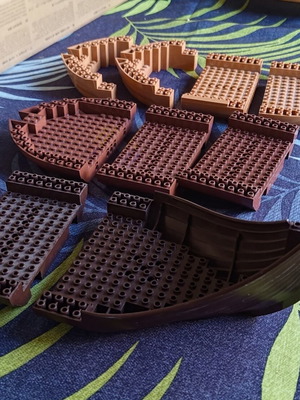 Lego large ship pieces used