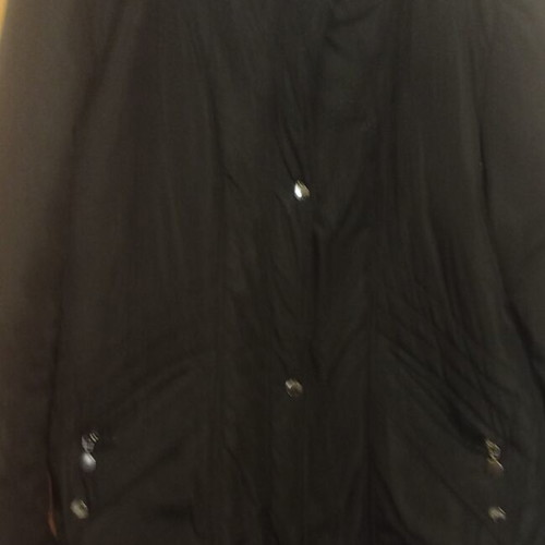 Women's jacket black 4XL like new with detachable hood