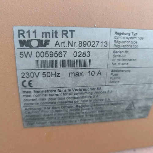 Wolf R11 Cast Iron Oil Boiler 50000 BTU and Cuenod NC4 Burner Like New Installation