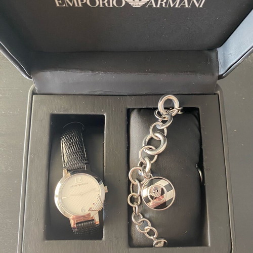 Emporio Armani watch and bracelet set like new