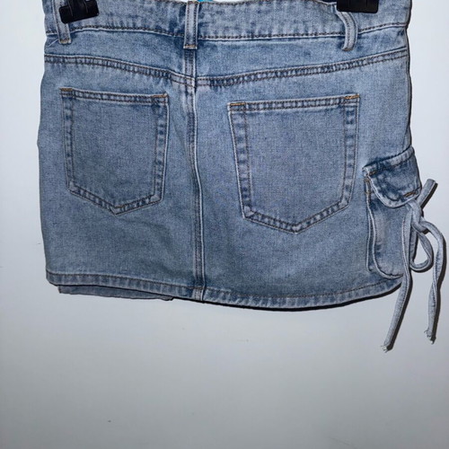 Denim skort like new, blue with side pockets
