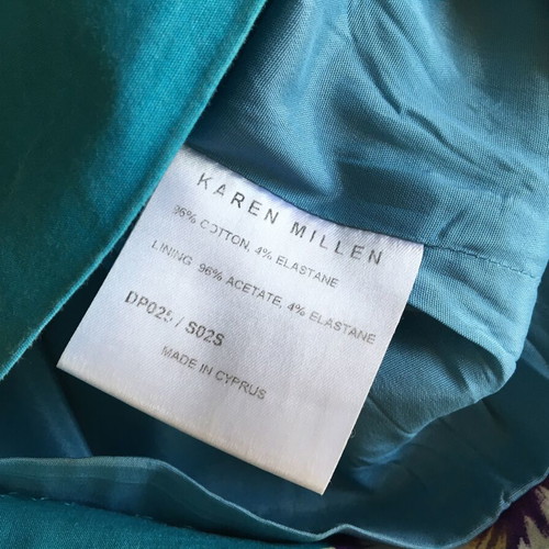 Karen Millen turquoise dress with floral pattern, like new, size S