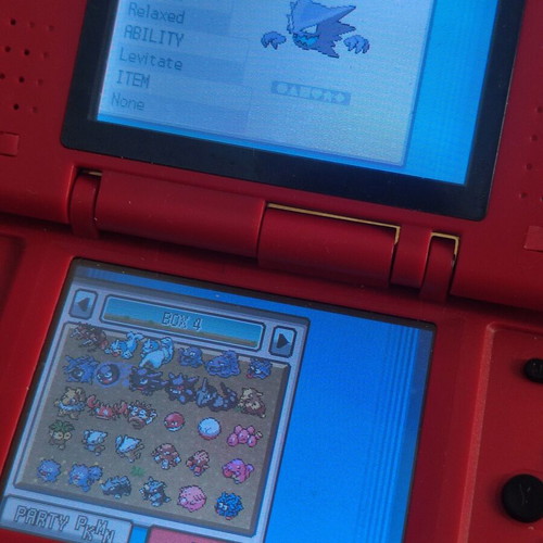 Pokemon SoulSilver original game cartridge used, fully completed save