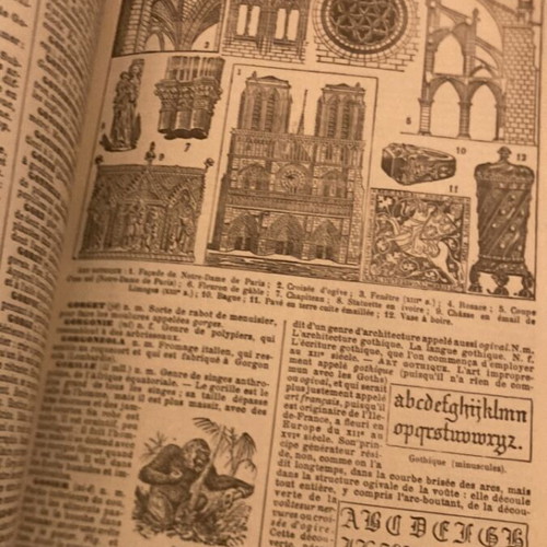 Nouveau Petit Larousse Illustré 1946 used, French dictionary