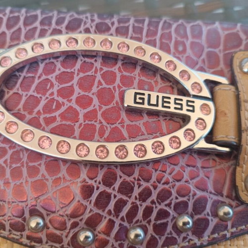Guess vintage shoulder bag like new, beige and pink