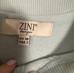 Zini sweatshirt like new, turquoise mint color