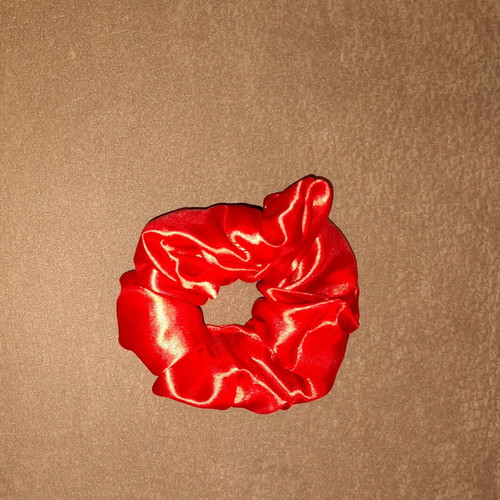 Scrunchie satin red new