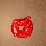 Scrunchie satin red new