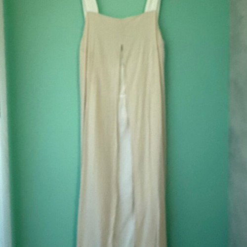 FALF long dress white-beige like new with open back