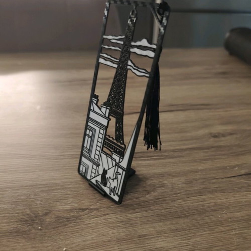 Handmade 3D Printed Paris Bookmark with Eiffel Tower and Tassel new