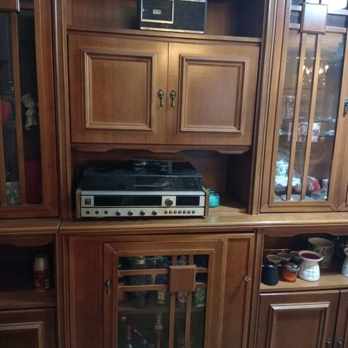 Composite furniture used, solid walnut, four pieces