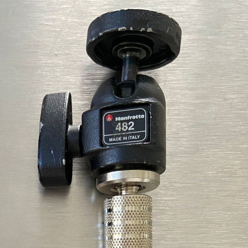 Manfrotto 482 tripod head used with adaptors