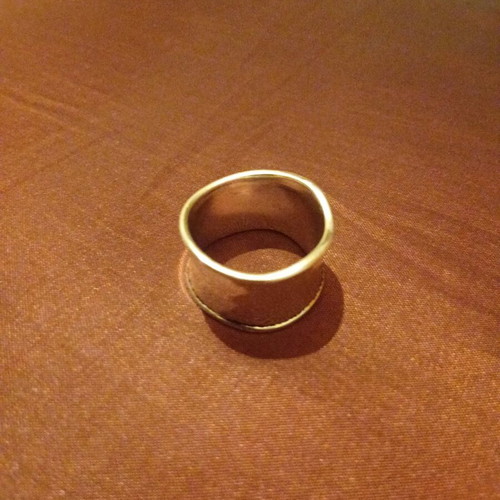 Stainless steel ring like new, silver, size 20.2mm