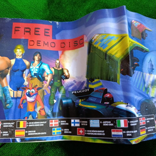 PlayStation 1 multilingual manual for free demo discs