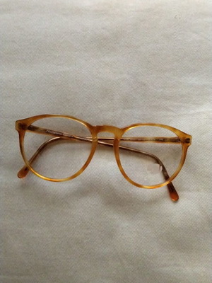 Nazareno Corsini vintage tortoiseshell eyeglass frames, light brown transparent
