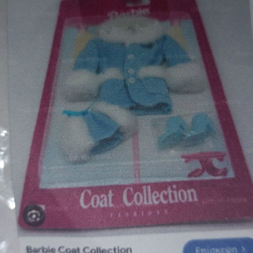 Barbie Coat Collection Blue Coat like new with boots