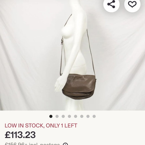 Enny Crossbody Bag vintage made in Italy brown leather used