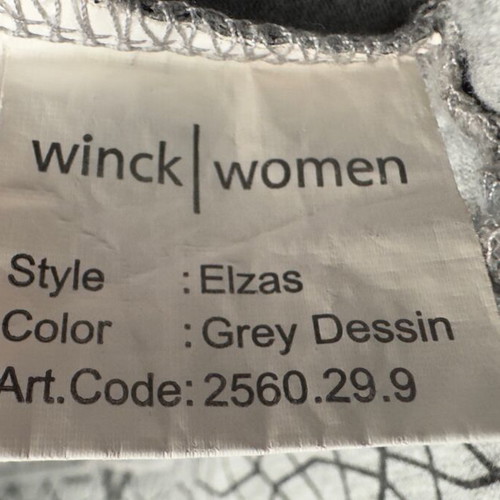 Grey blouse with design long sleeve like new, size L