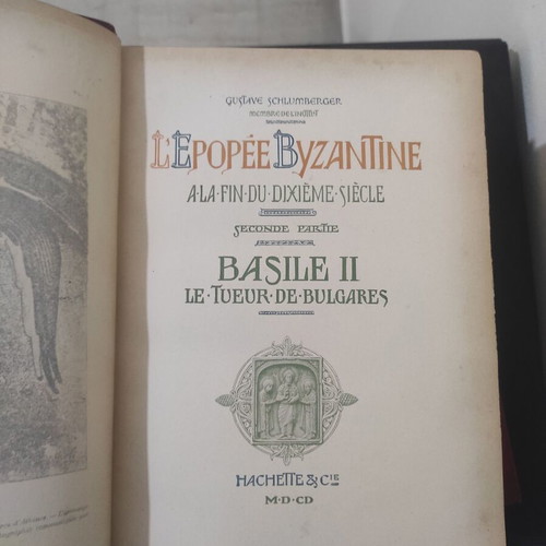 L'Epopee Byzantine book series used, 4 volumes, French history