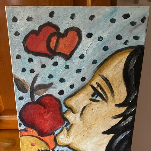 Surreal painting new, Aristos rare