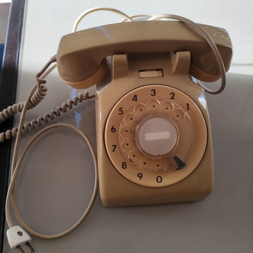 ITT OTE landline phone 1982, unused, beige, wired