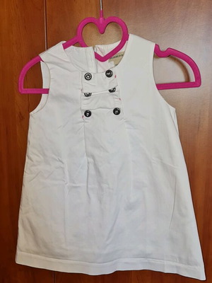 Burberry dress 12 months like new, white