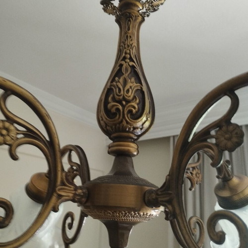 Vintage Brass Chandelier 4-light | Genuine Brass | Custom Order