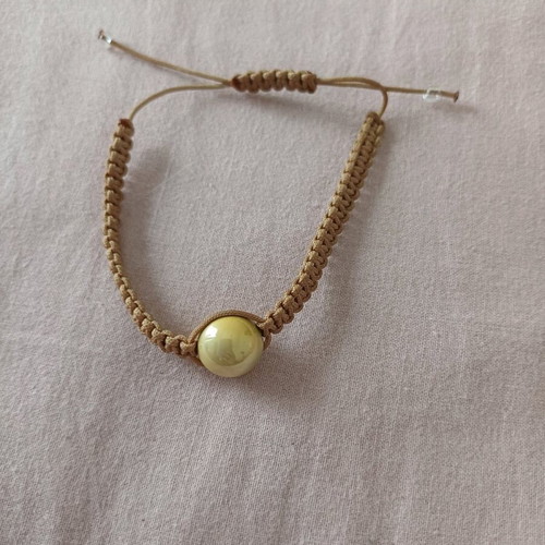 Handmade bracelet new, beige