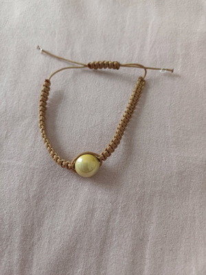 Handmade bracelet new, beige